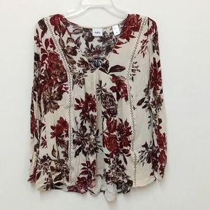 *Final Price* Daytrip Floral Boho Festival Rayon Top Size Medium